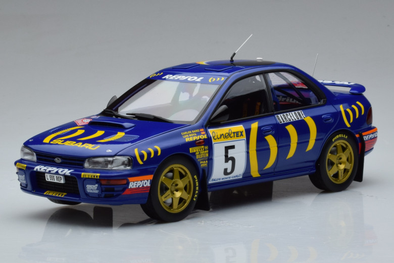 08962B  Subaru Impreza n5 C Sainz 2nd Rally Monte Carlo 1995 Kyosho 1/18