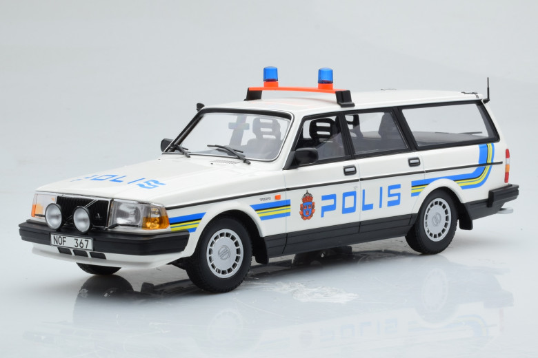 155171480  Volvo 240 GL Break Polis Sweden Minichamps 1/18
