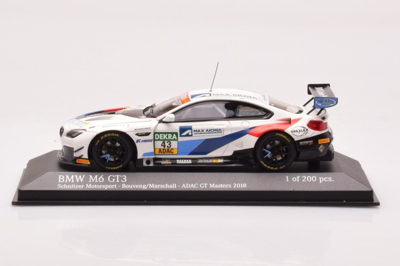 447182643  BMW M6 GT3 Schnitzer Motorsport n43 Bouveng Marchall ADAC GT Masters Minichamps 1/43