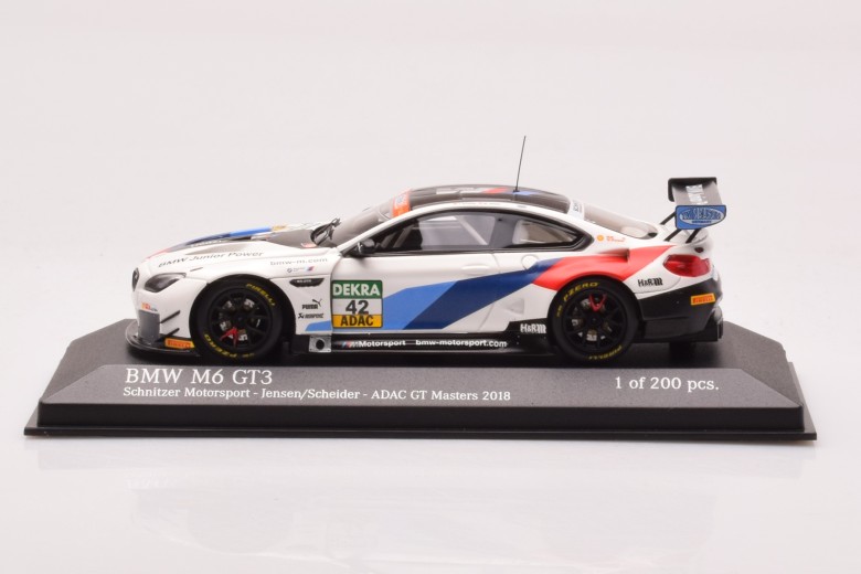 447182642  BMW M6 GT3 Schnitzer Motorsport n42 Jenden Scheider ADAC GT Masters Minichamps 1/43