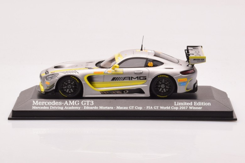 447173098  Mercedes AMG GT3 n48 Mercedes Driving Academy Mortara Macau GT Cup FIA GT World Cup Minichamps 1/43
