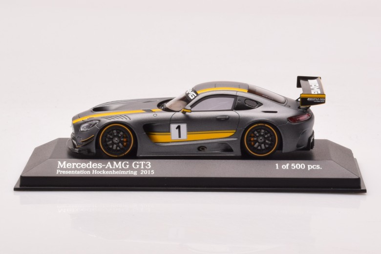 437163001  Mercedes AMG GT3 n1 Presentation Hockenheimring Minichamps 1/43