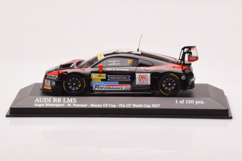 437171727  Audi R8 LMS Augst Motorsport n27 Pommer Macau GT Cup FIA GT World Cup Minichamps 1/43