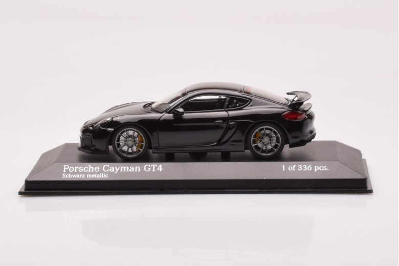 Porsche Cayman GT4 Black Metallic Minichamps 1/43