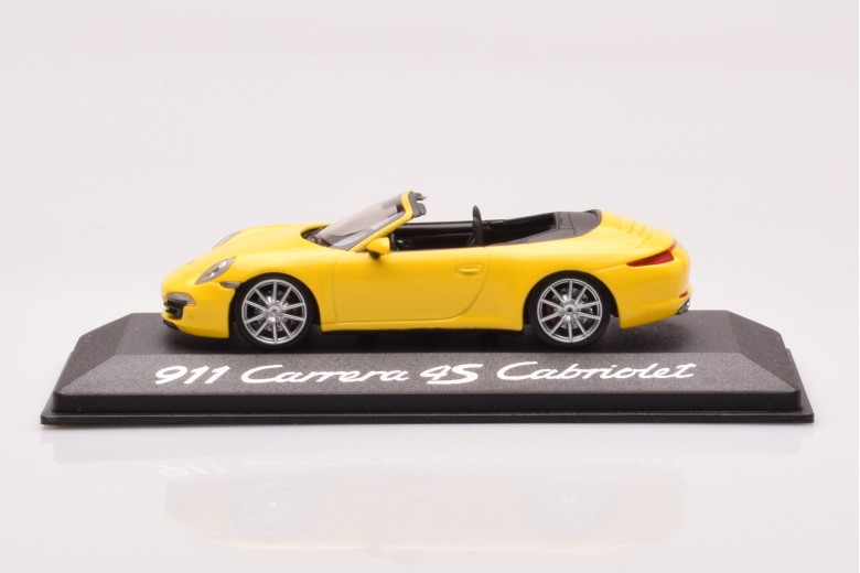 WAP0201100C  Porsche 911 991 Carrera 4S Cabriolet Yellow Minichamps 1/43