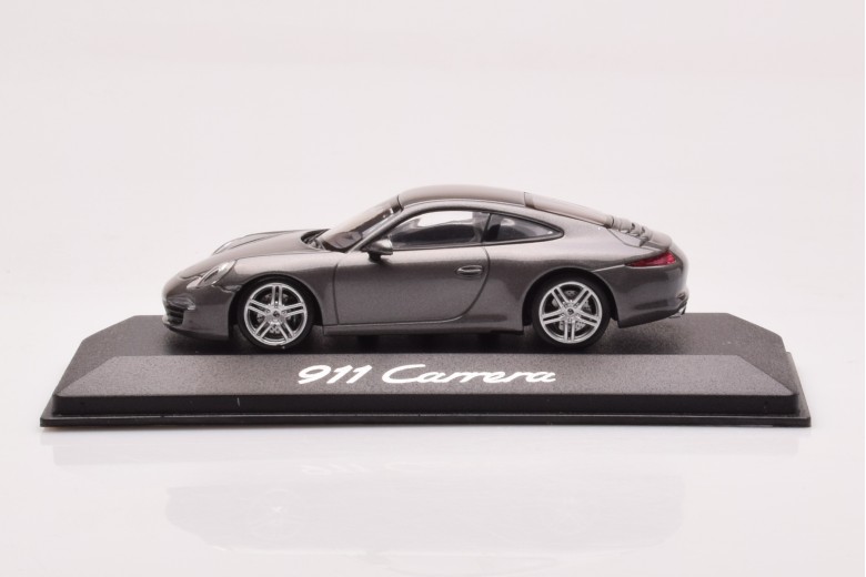 Porsche 911 991 Carrera Dark Grey Metallic Minichamps 1/43