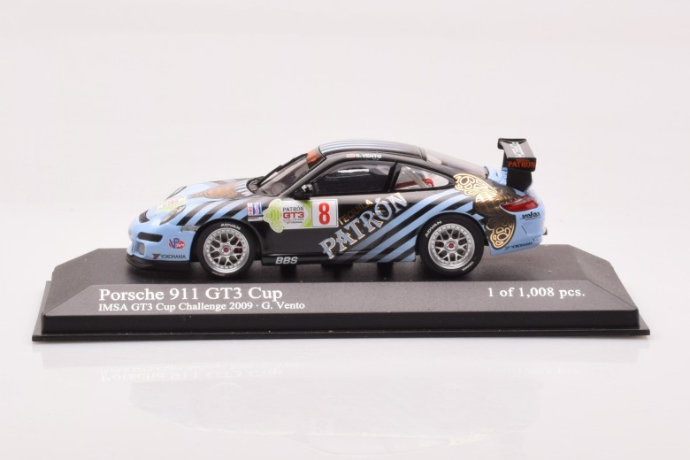 Porsche 911 997 GT3 Cup n8 G Vento IMSA GT3 Challange Minichamps 1/43