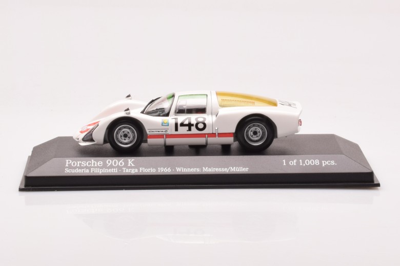 Porsche 906K Scuderia Filipinetti n148 Targa Florio Winners Mairesse Muller Minichamps 1/43