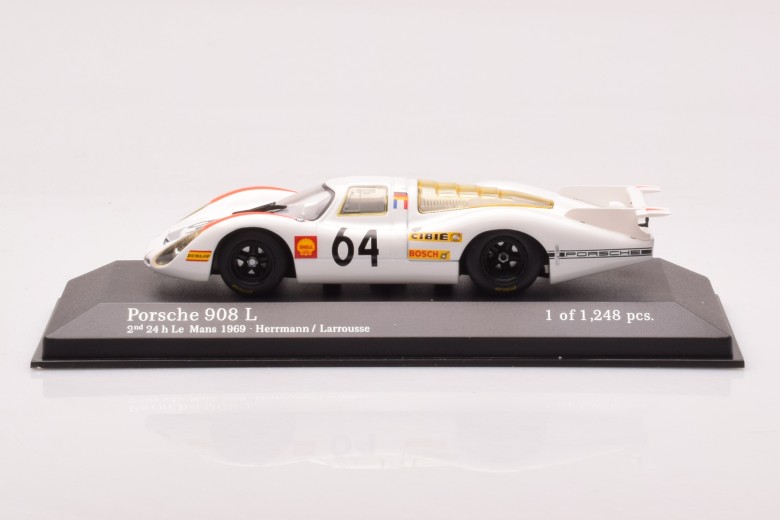 Porsche 908L 24h Le Mans n64 Herrmann Larrousse Minichamps 1/43