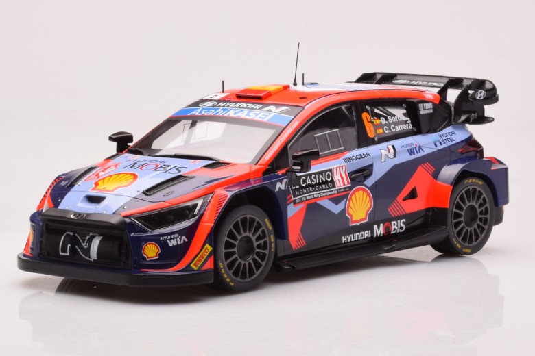 Hyundai i20 WRC Rally1 n6 D Sordo Rally Monte Carlo 2023 IXO 1/18