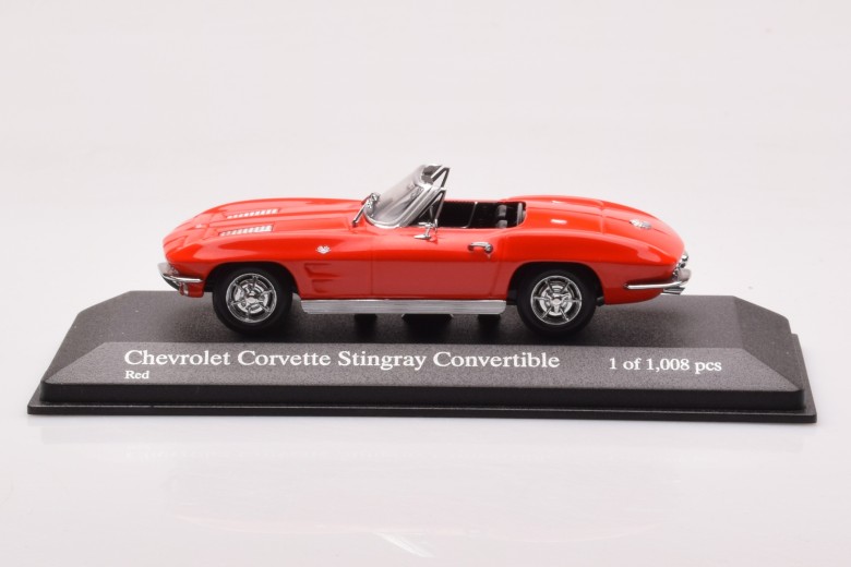 403142833  Chevrolet Corvette Cabriolet Red Minichamps 1/43