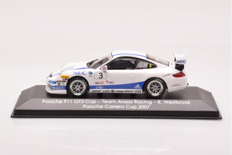 Porsche 911 997 GT3 Cup Team Araxa Racing n3 Westbrook Porsche Carrera Cup Minichamps 1/43