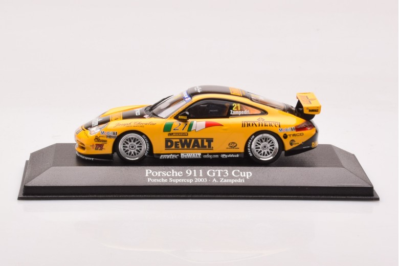 Porsche 911 996 GT3 Cup n21 Zampedri Porsche Supercup Limited 300 pcs Minichamps 1/43