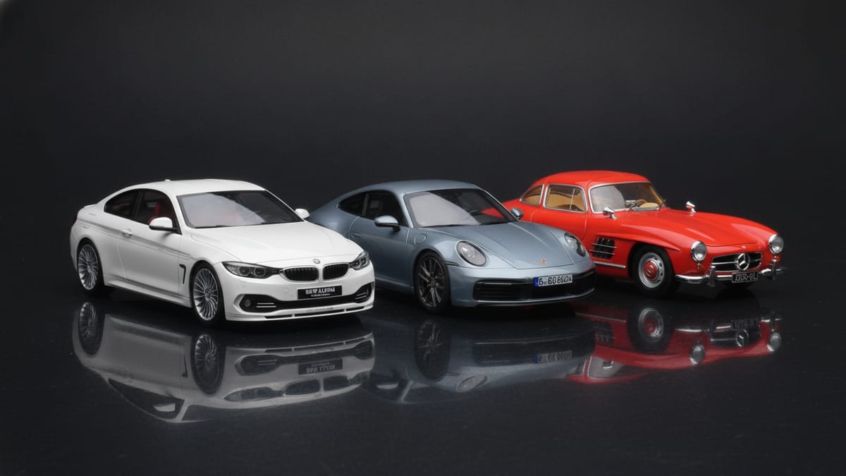 Kolekcjonerski model Porsche w skali 1:18 na czystym studyjnym tle &mdash; oferta Models118 na pierwsze zamówienie