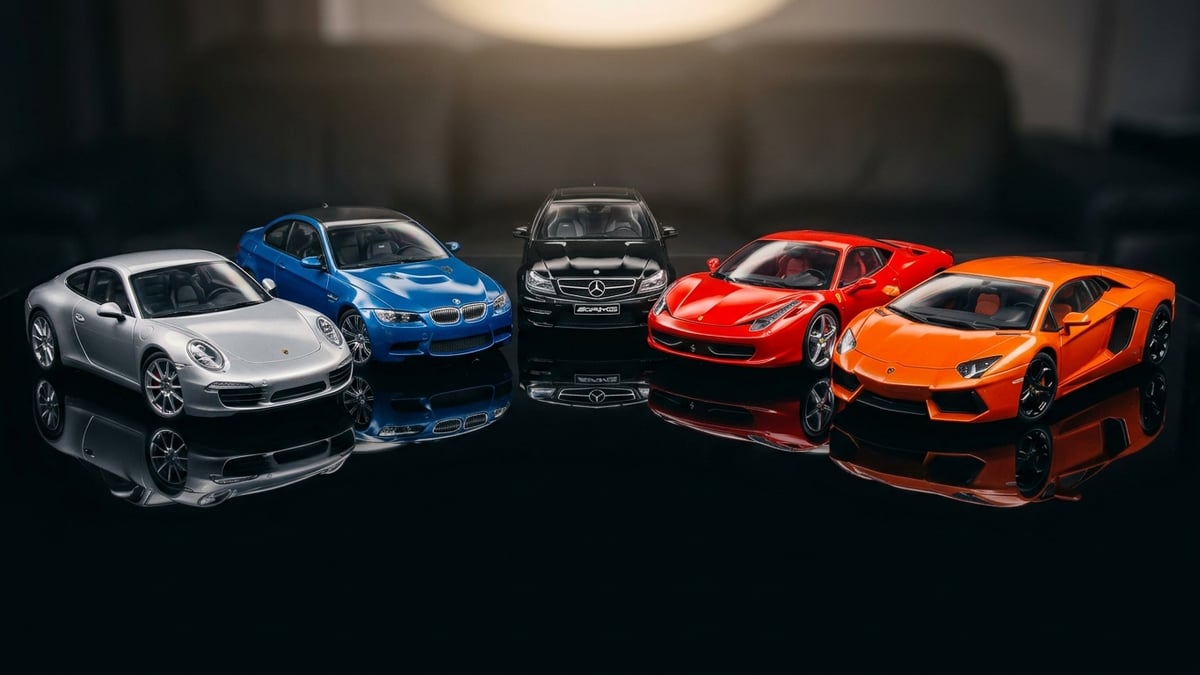 Models118 — kolekcja modeli diecast Porsche, BMW i Mercedes w skali 1:18, 1:43 i 1:12