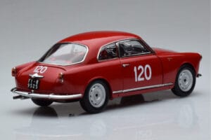 Alfa Romeo Giulietta SV #120 Mille Miglia 1956 Kyosho 1:18 08957A Metal — zdjęcie 3 z 9