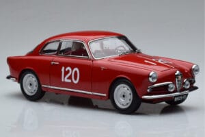 Alfa Romeo Giulietta SV #120 Mille Miglia 1956 Kyosho 1:18 08957A Metal — zdjęcie 5 z 9