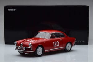 Alfa Romeo Giulietta SV #120 Mille Miglia 1956 Kyosho 1:18 08957A Metal — zdjęcie 9 z 9