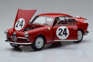 Alfa Romeo Giulietta SV #24 Targa Florio 1958 Kyosho 1:18 08957B Metal — zdjęcie 2 z 9