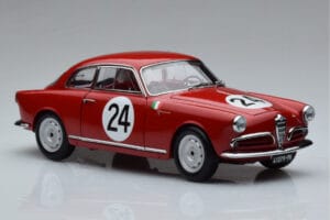 Alfa Romeo Giulietta SV #24 Targa Florio 1958 Kyosho 1:18 08957B Metal — zdjęcie 5 z 9