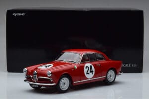 Alfa Romeo Giulietta SV #24 Targa Florio 1958 Kyosho 1:18 08957B Metal — zdjęcie 9 z 9