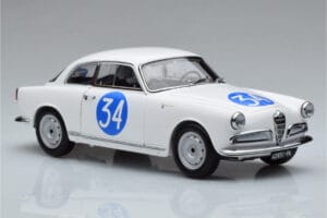 Alfa Romeo Giulietta SV #34 Targa Florio 1960 Kyosho 1:18 08957C Metal — zdjęcie 5 z 9