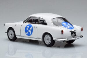 Alfa Romeo Giulietta SV #34 Targa Florio 1960 Kyosho 1:18 08957C Metal — zdjęcie 6 z 9
