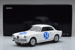 Alfa Romeo Giulietta SV #34 Targa Florio 1960 Kyosho 1:18 08957C Metal — zdjęcie 9 z 9