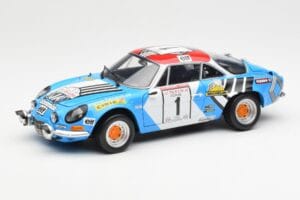Alpine A110 1600S #1 Nicolas / Vial Winner Tour de Corse 1973 Kyosho 1:18 08485A Metal