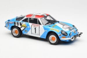 Alpine A110 1600S #1 Nicolas / Vial Winner Tour de Corse 1973 Kyosho 1:18 08485A Metal — zdjęcie 6 z 8