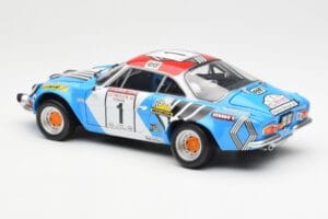 Alpine A110 1600S #1 Nicolas / Vial Winner Tour de Corse 1973 Kyosho 1:18 08485A Metal — zdjęcie 7 z 8