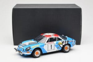 Alpine A110 1600S #1 Nicolas / Vial Winner Tour de Corse 1973 Kyosho 1:18 08485A Metal — zdjęcie 8 z 8