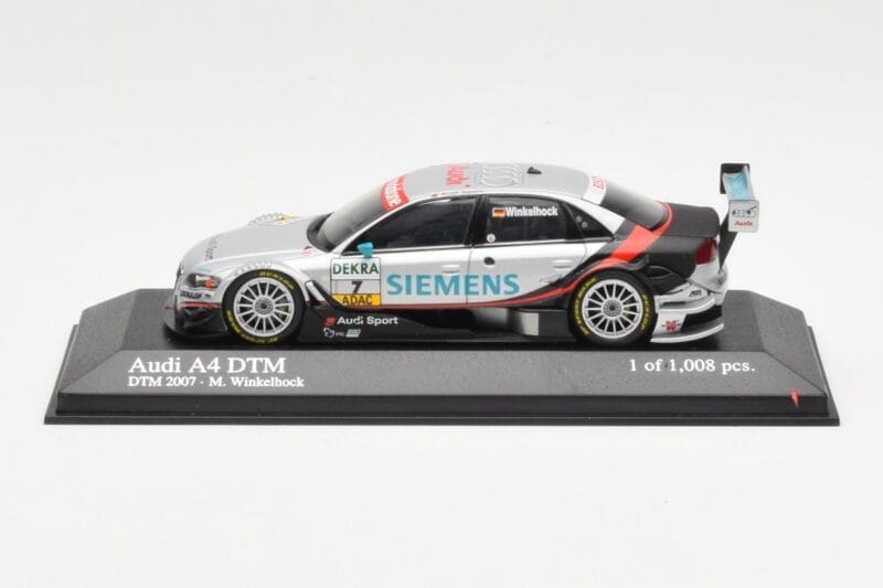 Audi A4 B7 #7 Team Audi Sport Abt M. Winkelhock DTM 2007 Minichamps 1:43 400071787 Metal