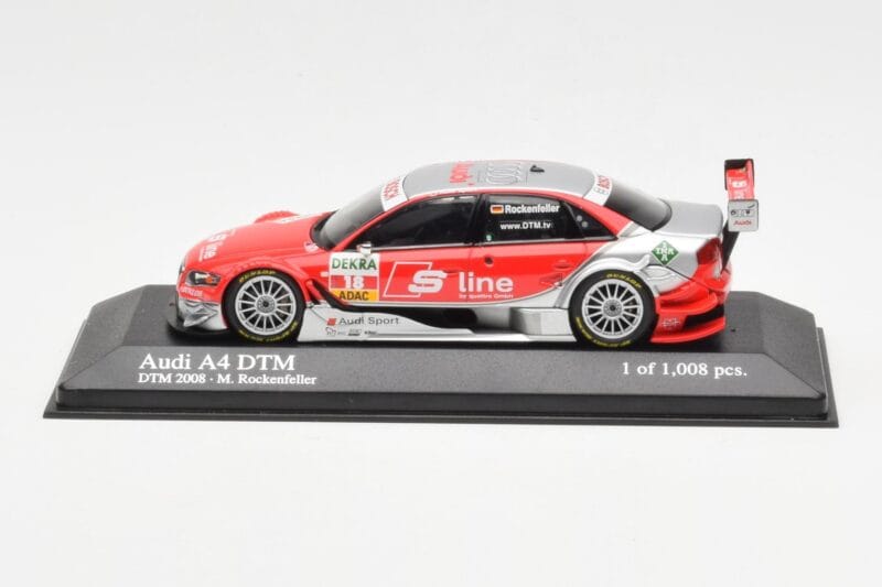 Audi A4 B7 DTM Team Audi Sport Rosberg #18 M. Rockenfeller DTM 2008 Minichamps 1:43 400081718 Metal
