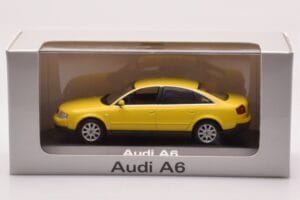 Audi A6 C5 Żółty Minichamps 1:43 IND47004 Metal — zdjęcie 4 z 4