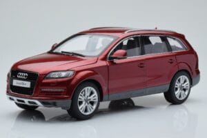 Audi Q7 4L Granatowy Czerwony Kyosho 1:18 09222R Metal
