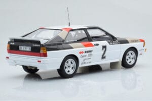Audi Quattro Audi Sport #1 H. Mikkola / A. Hertz Winners International Swedish Rally 1981 Minichamps 1:18 155811102 Metal — zdjęcie 2 z 6