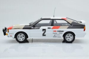 Audi Quattro Audi Sport #1 H. Mikkola / A. Hertz Winners International Swedish Rally 1981 Minichamps 1:18 155811102 Metal — zdjęcie 3 z 6