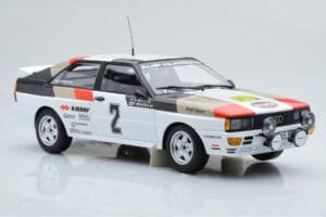 Audi Quattro Audi Sport #1 H. Mikkola / A. Hertz Winners International Swedish Rally 1981 Minichamps 1:18 155811102 Metal — zdjęcie 4 z 6