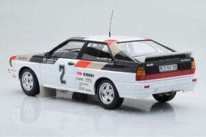 Audi Quattro Audi Sport #1 H. Mikkola / A. Hertz Winners International Swedish Rally 1981 Minichamps 1:18 155811102 Metal — zdjęcie 5 z 6