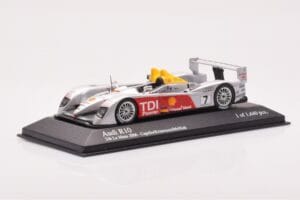 Audi R10 TDI LMP1 #7 R. Capello / T. Kristensen / A. McNish 24 Hours of Le Mans 2006 Minichamps 1:43 400061607 Metal — zdjęcie 2 z 4