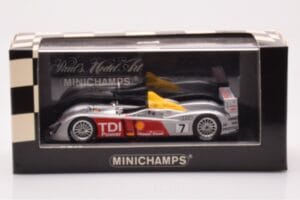Audi R10 TDI LMP1 #7 R. Capello / T. Kristensen / A. McNish 24 Hours of Le Mans 2006 Minichamps 1:43 400061607 Metal — zdjęcie 4 z 4