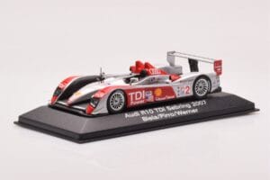 Audi R10 TDI LMP1 #2 F. Biela / E. Pirro / M. Werner 12 Hours of Sebring 2007 Minichamps 1:43 5020700233 Metal — zdjęcie 2 z 4
