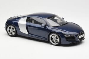 Audi R8 4.2 FSI V8 Niebieski Kyosho 1:18 09213BL Metal — zdjęcie 6 z 8
