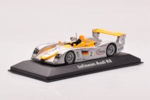 Audi R8 Infineon #2 Winner ALMS Petit Le Mans 2002 Minichamps 1:43 400021382 Metal — zdjęcie 2 z 4