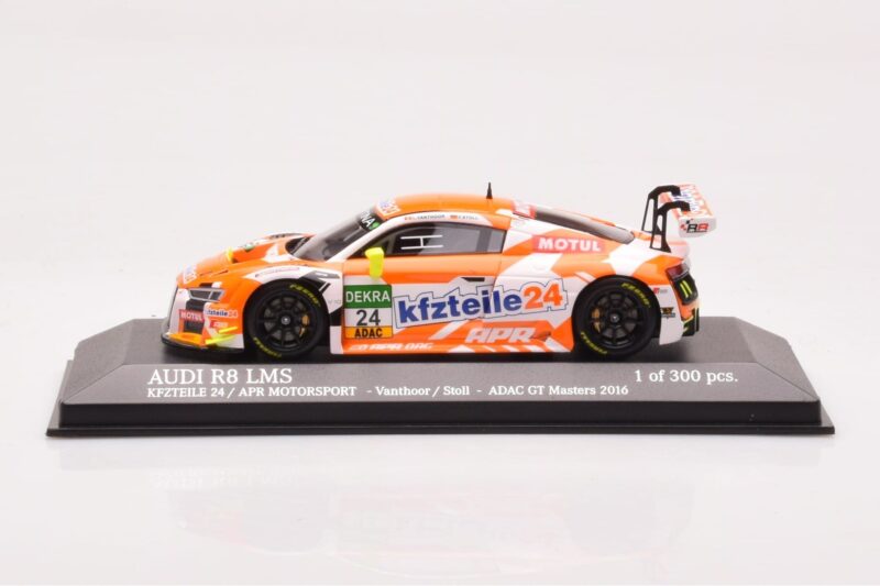 Audi R8 LMS #24 Kfzteile24 APR Motorsport L. Vanthoor / C. Stoll ADAC GT Masters 2016 Minichamps 1:43 437161124 Metal