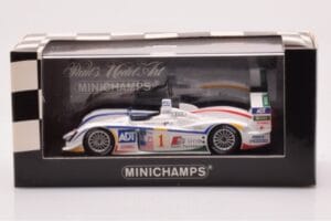 Audi R8 #1 J.J. Lehto / M. Werner GP of Atlanta Winners 2005 Minichamps 1:43 400051391 Metal — zdjęcie 4 z 4