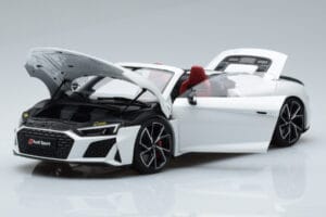 Audi R8 Spyder Performance Biały Kengfai 1:18 VAKF-0351 Metal — zdjęcie 2 z 11