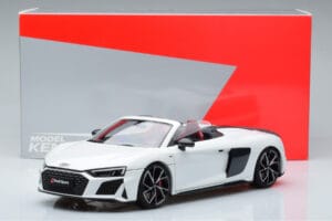 Audi R8 Spyder Performance Biały Kengfai 1:18 VAKF-0351 Metal — zdjęcie 11 z 11
