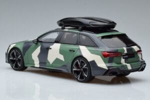 Audi RS6 C8 Avant Kamuflaż With Roof Top Asia Edition GT Spirit 1:18 CLDC014 Żywica — zdjęcie 5 z 6